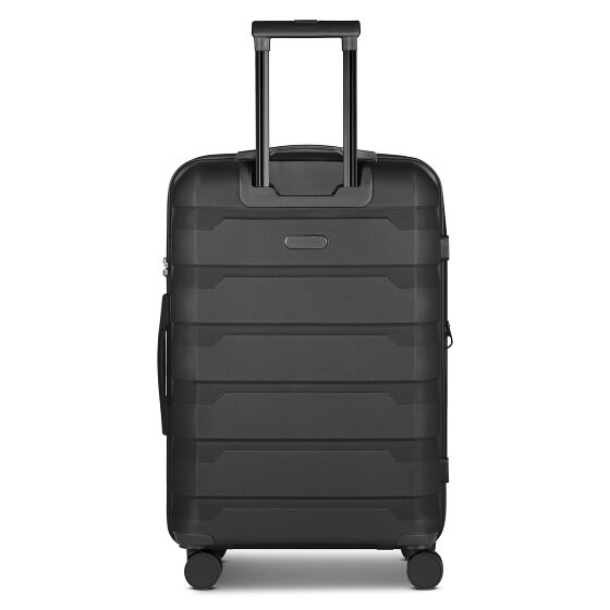 d&n South Dakota 4 wielen Trolley M 66 cm met uitbreidingsplooi