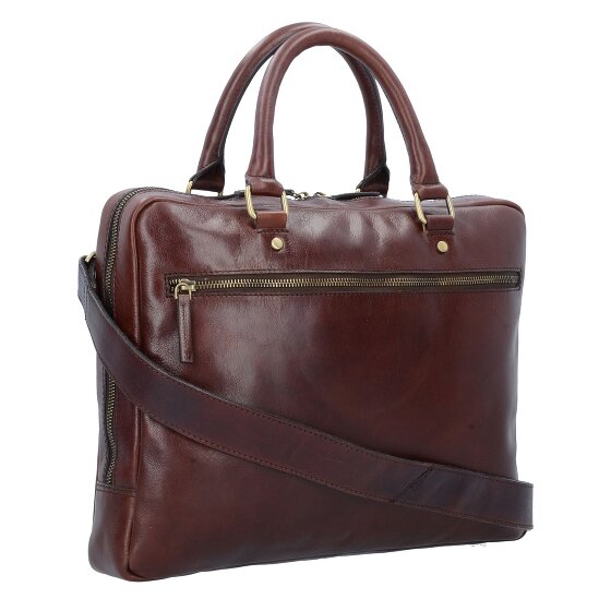 Leonhard Heyden Cambridge aktetas Leer 37 cm Laptopcompartiment