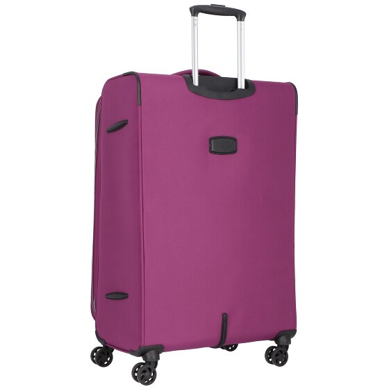 d&n Travel Line 9204 4 wielen Trolley L 76 cm met uitbreidingsplooi