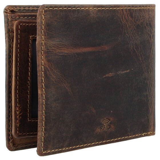 Greenburry Vintage Portemonnee RFID Leer 12,5 cm