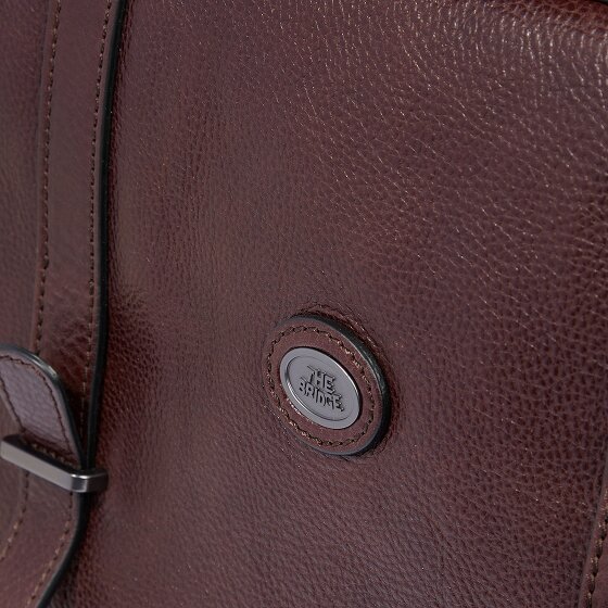 The Bridge Isaia Aktetas Messenger Leer 43 cm Laptop compartiment