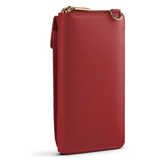 Lazarotti Bologna Leren Zip-Around Portemonnee Mobiel Telefoonhoesje Leer 19 cm