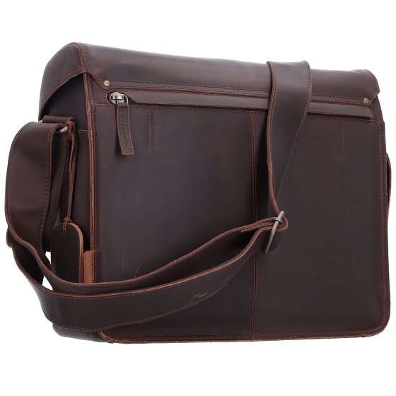 aunts & uncles Hunter Nick Messenger Leer 37 cm laptop compartiment