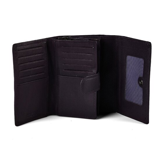 Greenburry Sponsachtig portefeuille leer 15,5 cm