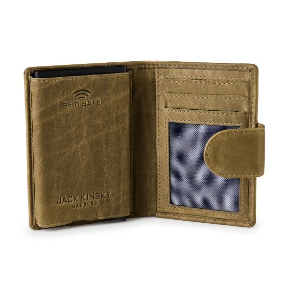 Jack Kinsky Aruba Portemonnee RFID-bescherming Leer 7.5 cm