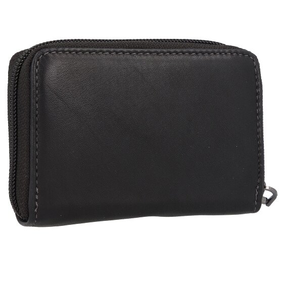 Greenland Nature Zwart Nappa Creditcard etui RFID Leer 11 cm