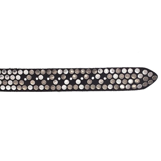 b.belt Studded riem leer