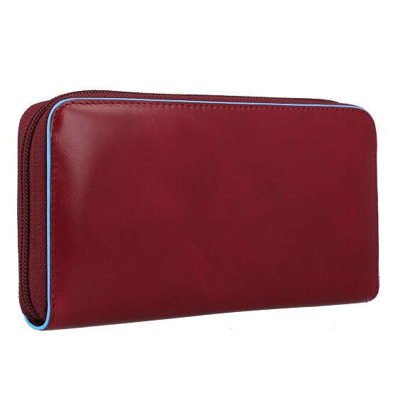 Piquadro Blauwe Vierkante Portemonnee RFID Leer 19 cm