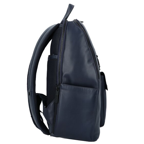 Piquadro Zaino Dagrugzak Leer 34 cm Laptop compartiment