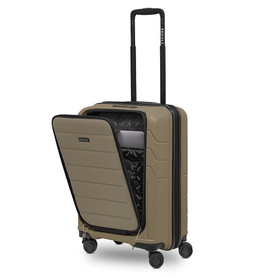 Redolz Essentials 17 4-wiel cabine trolley 55 cm soft-pocket laptop compartiment