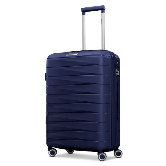 Franky London 4 wielen Trolley M 65 cm met uitbreidingsplooi