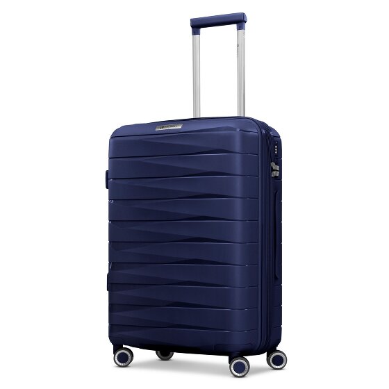 Franky London 4 wielen Trolley M 65 cm met uitbreidingsplooi