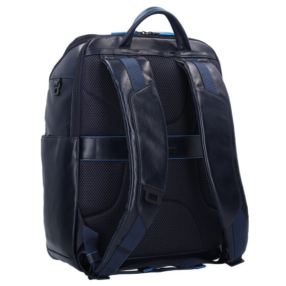 Piquadro Blauwe Revamp Rugzak RFID Leer 42 cm Laptopcompartiment