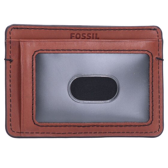 Fossil Bronson creditcard etui leer 10 cm