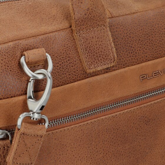 Plevier Urban Koffer Leer 43 cm Laptop compartiment