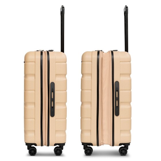 Franky Munich 4.0 4-wiel trolley M 66 cm met uitbreidingsplooi