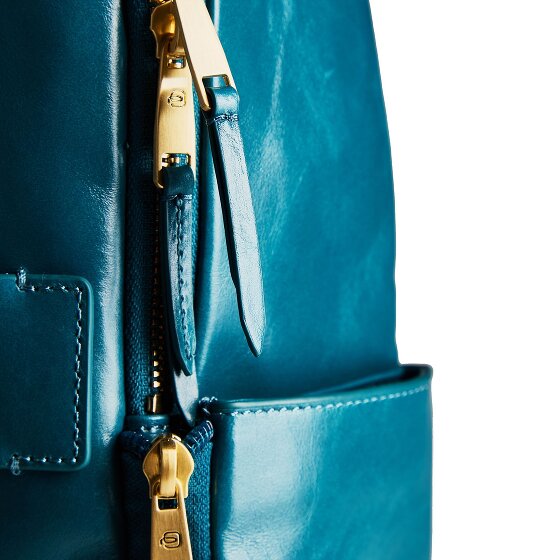 Piquadro Blue Square Dagrugzak RFID-bescherming Leer 37 cm Laptop compartiment