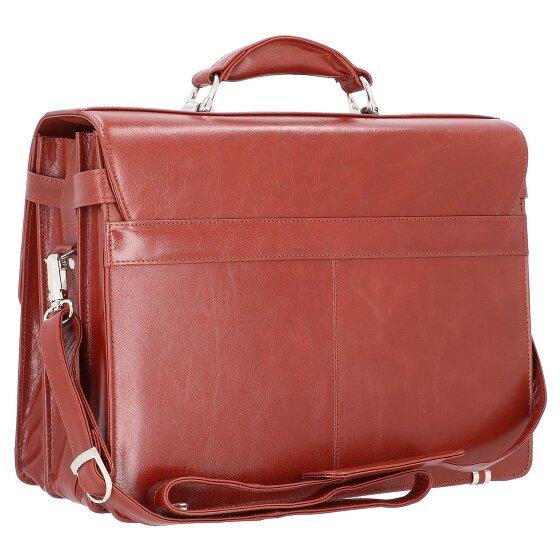 Alassio Mocca aktetas leer 38 cm laptopvak