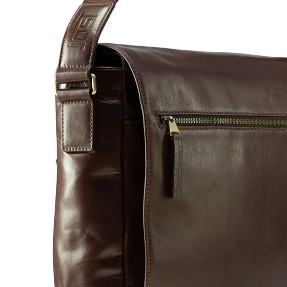 Jost Skagen Aktetas Messenger Leer 38 cm Laptop compartiment