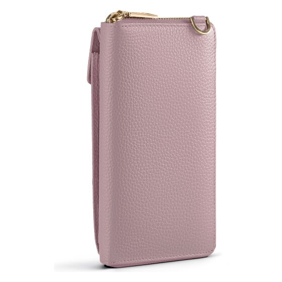 Lazarotti Bologna Leren Zip-Around Portemonnee Mobiel Telefoonhoesje Leer 19 cm