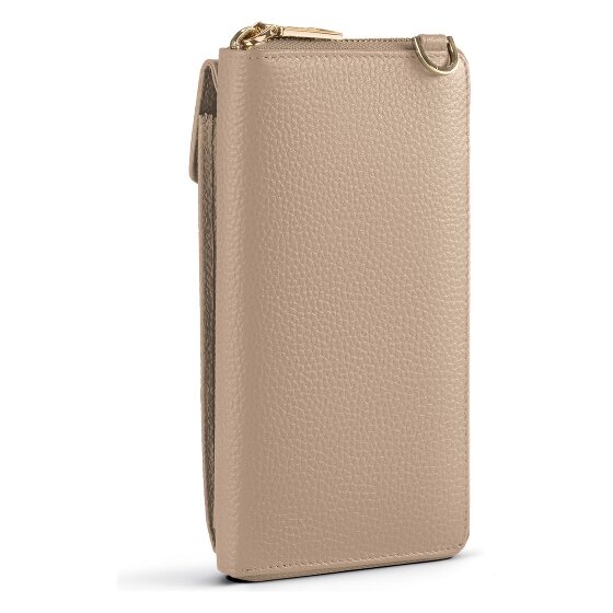 Lazarotti Bologna leren portemonnee met rits rondom en Smartphonehoesje, leer, 19 cm