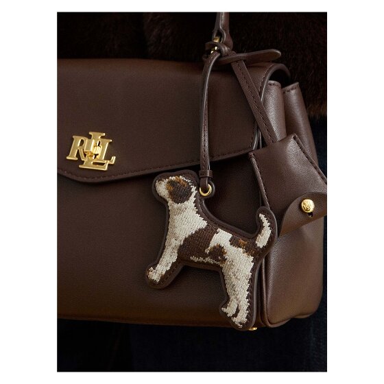 Lauren Ralph Lauren Leer tasbedeltje 9,5 cm