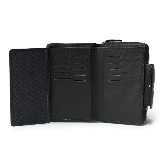 Braun Büffel Golf 3.0 Portemonnee RFID-bescherming Leer 14 cm