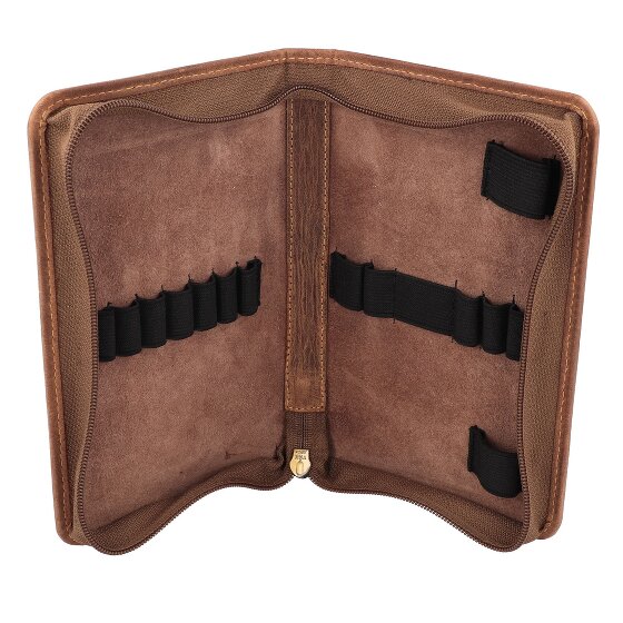 Greenburry Vintage Potloodetui Leer 12 cm