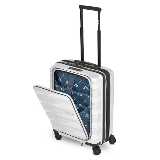 Bergpfeil Travel 4 wielen Cabinewagen 55 cm Laptopvak met uitbreidingsplooi