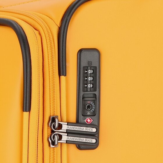 Mandarina Duck Eco Coated 4 wielen Trolley XL 83 cm met uitbreidingsplooi