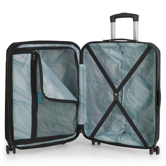 Gabol Mercury 4 wielen Trolley M 66 cm met uitbreidingsplooi