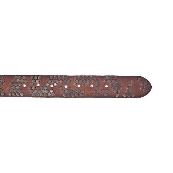 b.belt Studded riem leer