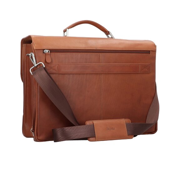 Esquire Dallas Koffer Leer 42 cm Laptop compartiment