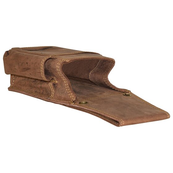 Greenburry Vintage heuptasje leer 14,5 cm