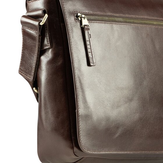 Jost Skagen Aktetas Messenger Leer 32 cm Laptop compartiment