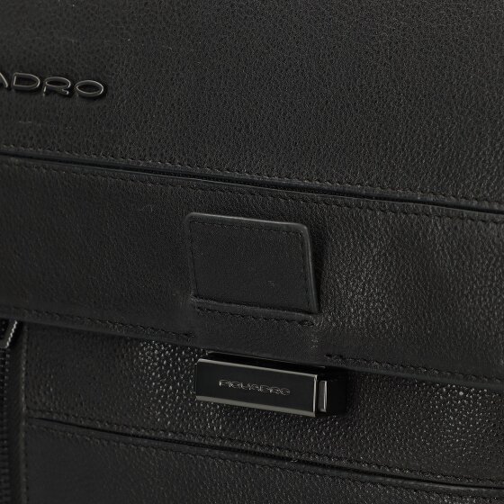 Piquadro Hedley Aktetas Messenger RFID-bescherming Leer 42 cm Laptop compartiment