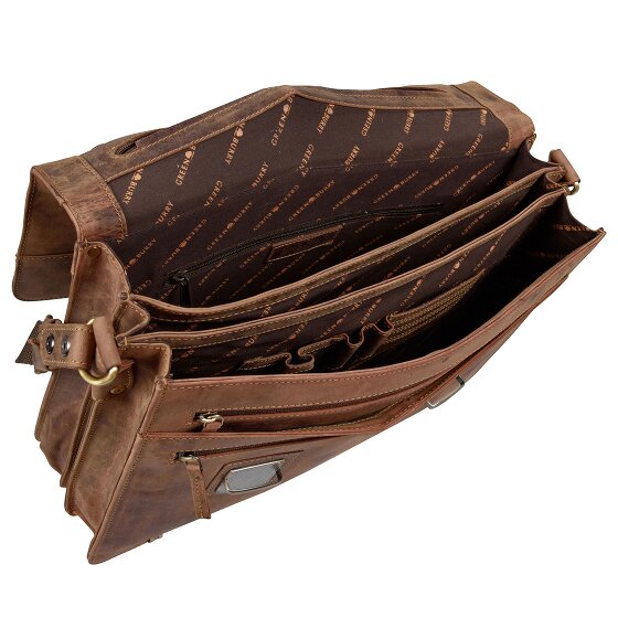 Greenburry Vintage XL aktetas leer 40 cm