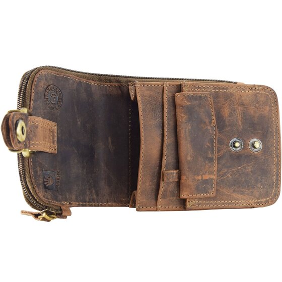 Greenburry Vintage heuptasje leer 14,5 cm