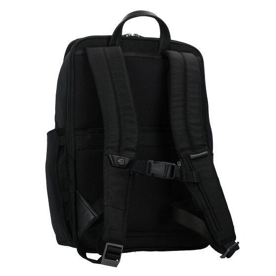 Piquadro Korte reisrugzak leer 43 cm laptopvak
