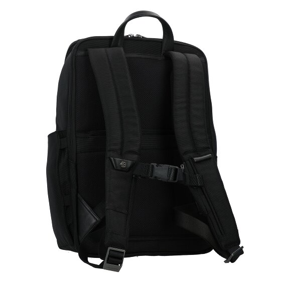 Piquadro Korte reisrugzak leer 43 cm laptopvak