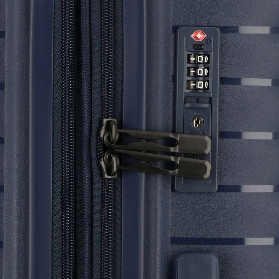 d&n Travel Line 4500 4 wielen Trolley M 65 cm met uitbreidingsplooi