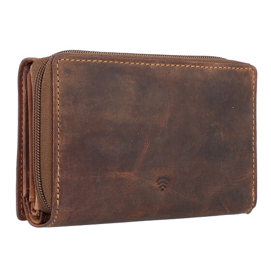 Greenburry Vintage Portemonnee RFID Leer 14 cm