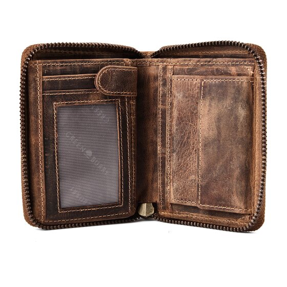 Greenburry Huntsman Portemonnee RFID-bescherming Leer 10 cm