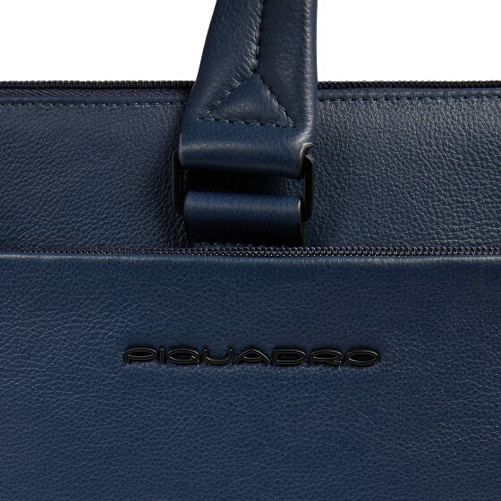 Piquadro Russel Koffer RFID-bescherming Leer 42 cm Laptop compartiment