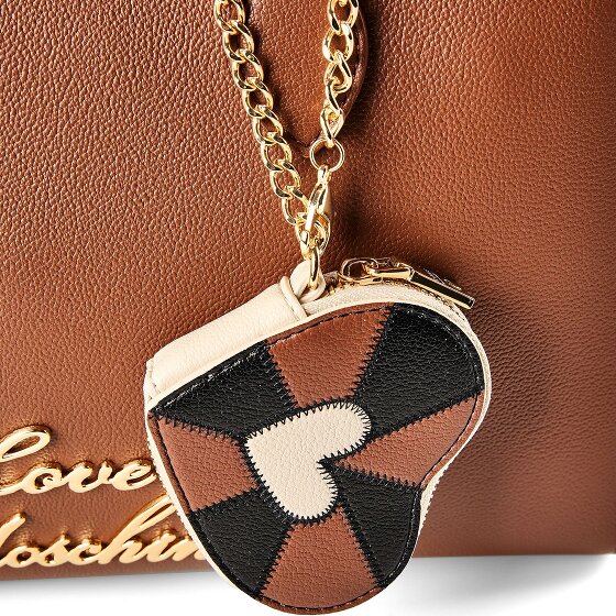 Love Moschino Heart Charm Schoudertas Leer 35 cm