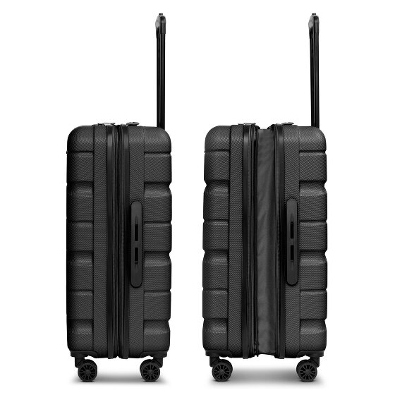 Franky Munich 4.0 4-wiel kofferset, 3-delig met stretchvouw