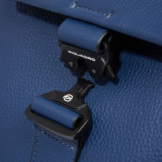 Piquadro Than Schoudertas RFID-bescherming Leer 22 cm