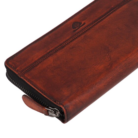 Greenburry Destressed Portemonnee RFID-bescherming Leer 19 cm