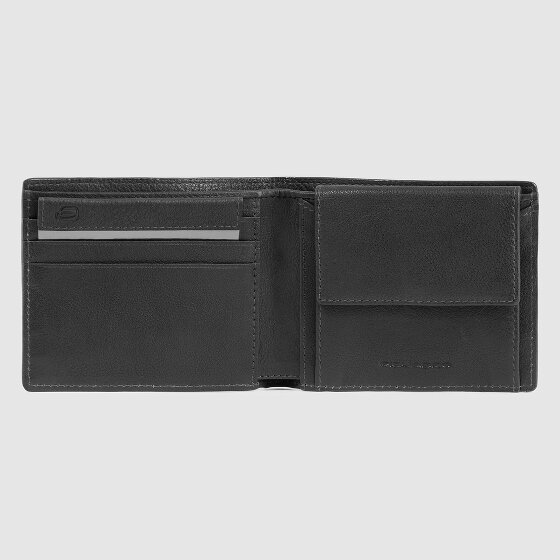 Piquadro Carl Portemonnee RFID-bescherming Leer 11 cm