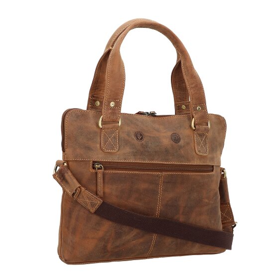 Greenburry Vintage aktetas Leer 37 cm Laptopcompartiment